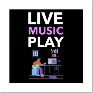 Live Music Play Posters and Art